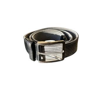 Beltology medium grey and white belt
